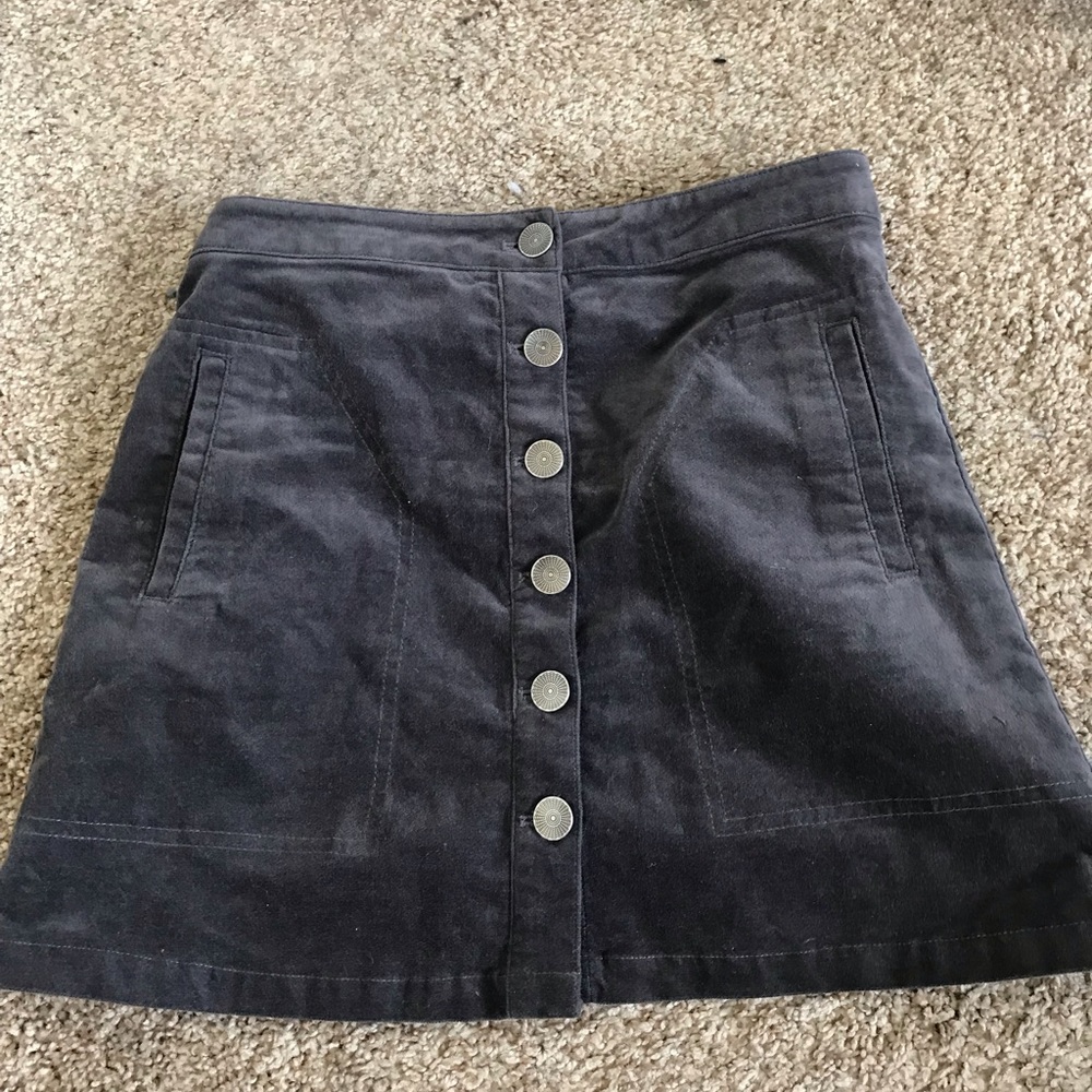Forever 21 velvet skirt
